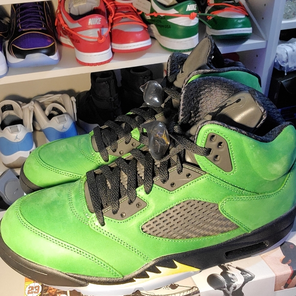 Jordan 5\'s - Oregon - Apple Green - Size 11 main image 5